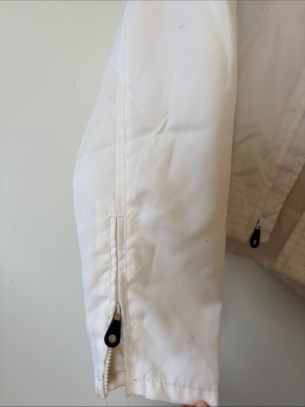 Harley-Davidson White Jacket with Orange Racing Stripe - Picture 12 of 16